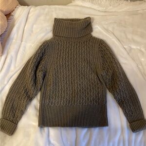 Banana Republic Italian Yarn Wool/Alpaca Olive Green Knit Turtleneck NWOT